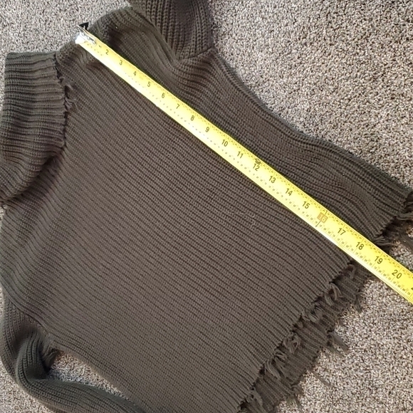 525 Womens Turtleneck Knit Crop Sweater sz XS - Picture 6 of 8